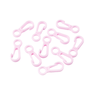 Set 10 mini carabine din plastic 12 x 32 mm Roz deschis