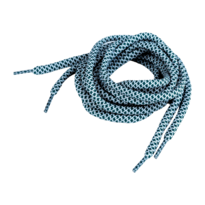 Set 2 sireturi rotunde poliester pentru incaltaminte si hanorace 130 cm, Verde alb