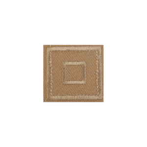 Petic termoadeziv patrat Crisalida, 33 x 33 mm, Bej