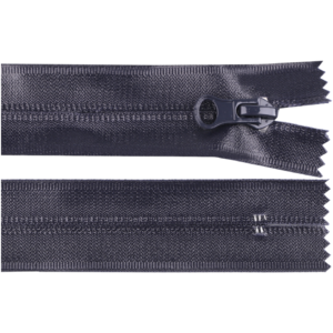 Fermoar spiralat nedetasabil rezistent la apa Crisalida, 18 cm, Bleumarin