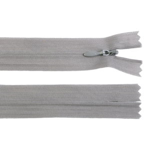 Fermoar ascuns nedetasabil Crisalida, lungime 60 cm, Gri perlat