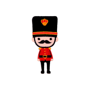 Aplicatie textila termoadeziva, 4 x 9 cm, Soldat