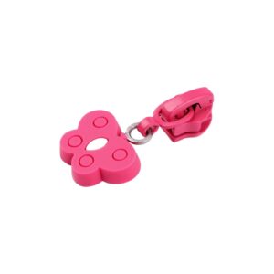 Cursor metalic pentru fermoar spiralat, 6 mm, Fluturas fucsia