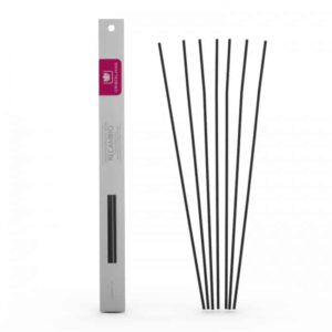 Rezerva bete naturale de ratan - Negru 7 buc, 30 cm