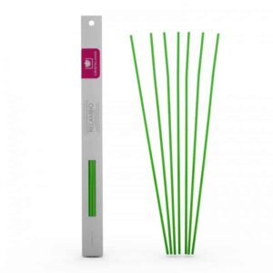 Rezerva bete naturale de ratan - Verde 7 buc, 30 cm