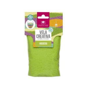 Rezerva lumanare creativa Cristalinas Verde – Smochine 175 gr