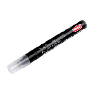 Marker acrilic creativ Toma, 4 mm, Negru