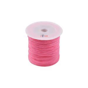 Snur rotund din poliester Crisalida, diametru 0,8 mm, lungime 90 m, Roz deschis