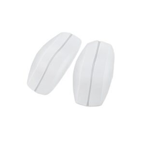 Set 2 tampoane silicon anti-alunecare pentru bretele sutien Crisalida, 51 x 93 mm, albe