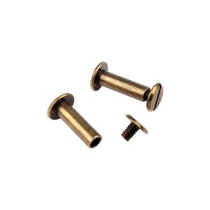 Set 5 suruburi metalice legatorie Crisalida, lungime 16 mm, vintage