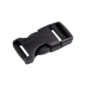 Catarama trident din plastic pentru textile Crisalida, latime 20 mm, Negru