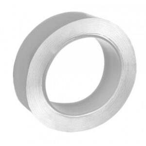 Banda dublu adeziva transparenta, reutilizabila, grosime 1mm, lungime 3m