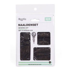 Set 60 ace de cusut manual si accesorii, dimensiuni diferite, cu urechi mari si mici, 60 piese